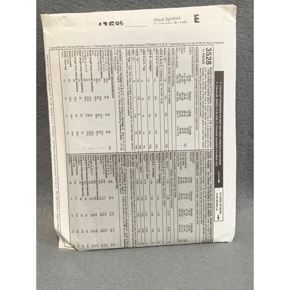 McCalls 3528 Womens Size 8-22 Jacket Shirt Pants Skirt Sewing Pattern uncut - Picture 2 of 2